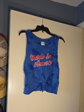 PINK Victoria's Secret Blue Crewneck Tee